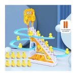 Electric Duck Climbing Stairs Toy | ইলেকট্রনিক ডাক ক্লাইম্বিং স্টেইরস টয় উইথ লাইটিং অ্যান্ড স্লাইডিং ফর কিডস