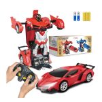 Teton Transform RC Car Robot | রোবট টু কার ট্রান্সফর্ম, লাইটিং 360° স্পিন টয় ফর কিডস (র‍্যান্ডম কালার)